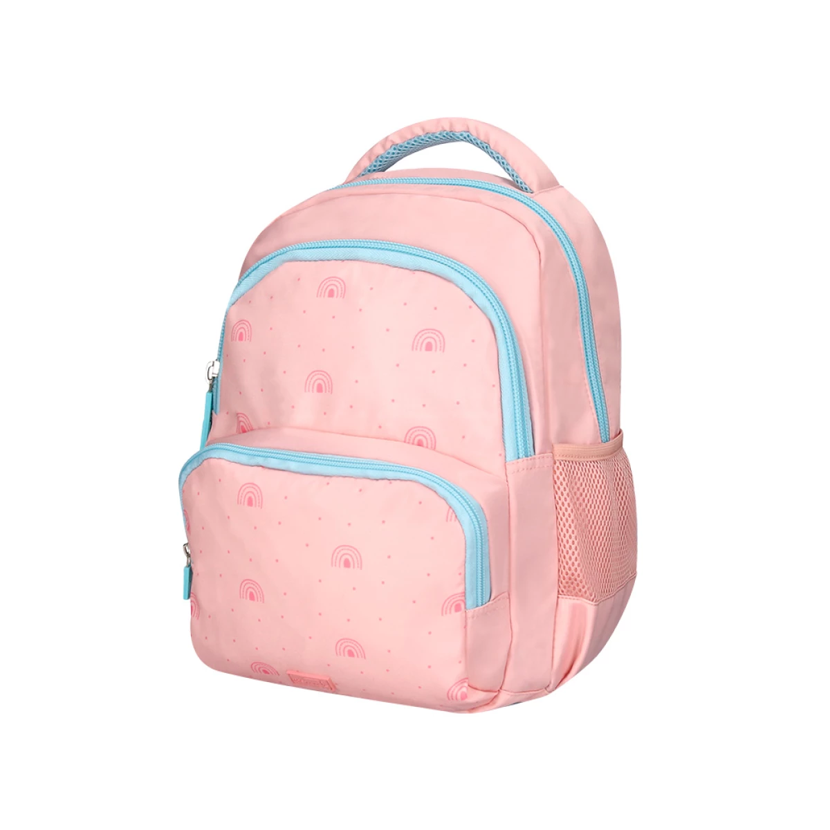 Galery – Cartera escolar liderpapel moc hila multibolsillo infantil rainbows rosa 350x110x270 mm0