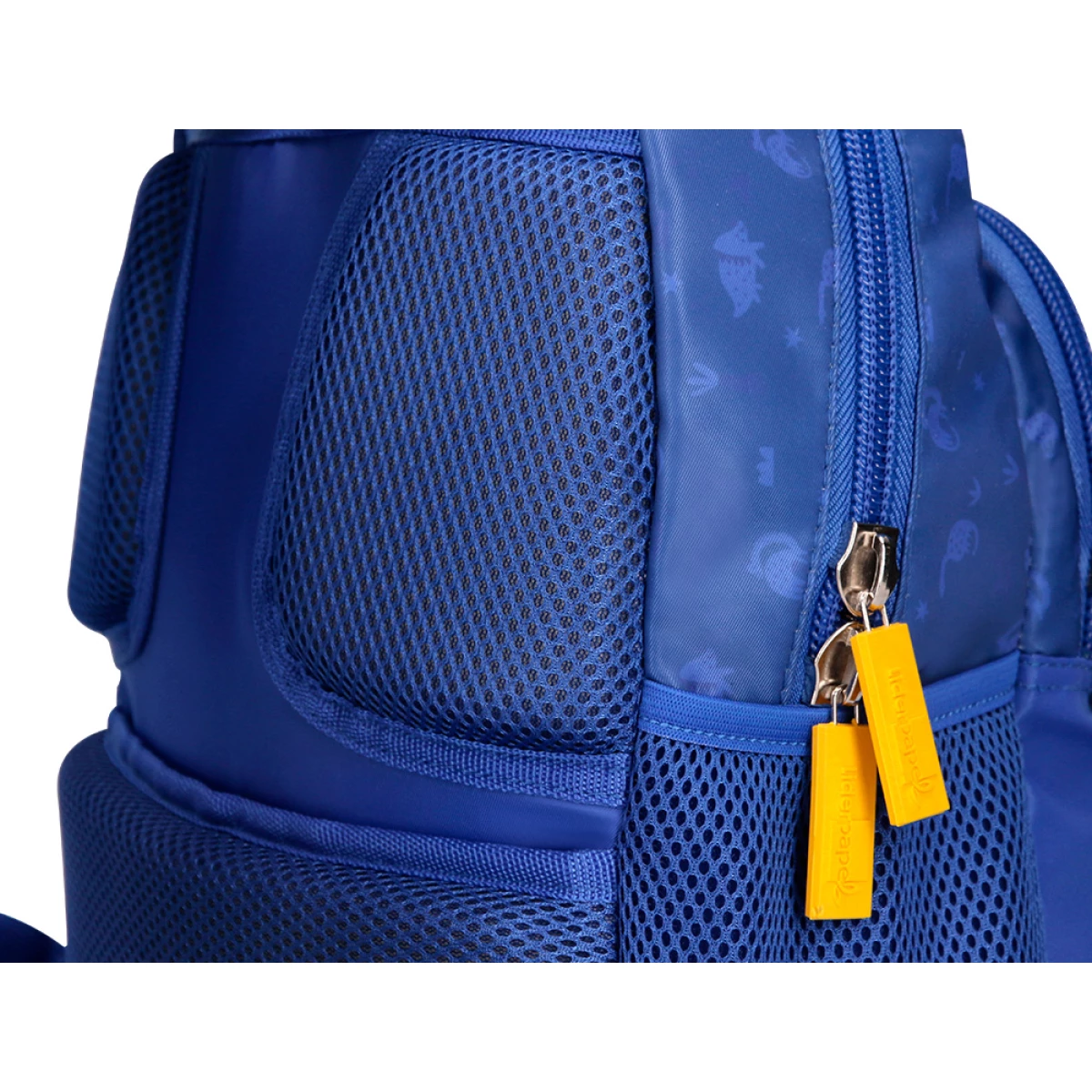 Galery – Cartera escolar liderpapel moc hila multibolsillo infantil dino azul 350x110x270 mm0