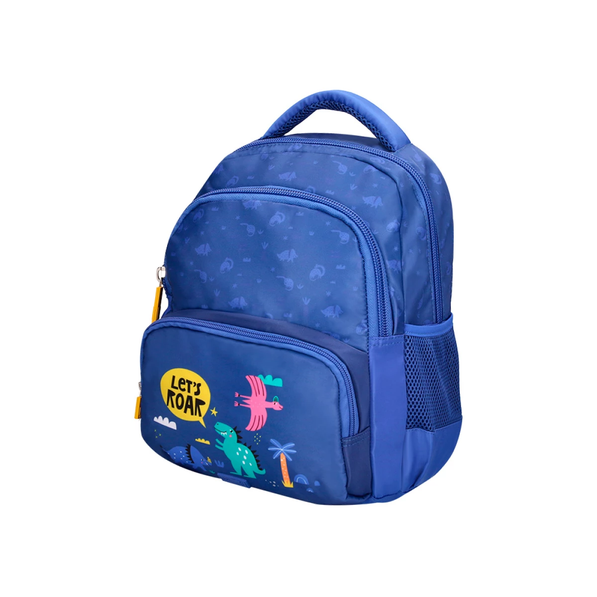 Galery – Cartera escolar liderpapel moc hila multibolsillo infantil dino azul 350x110x270 mm0