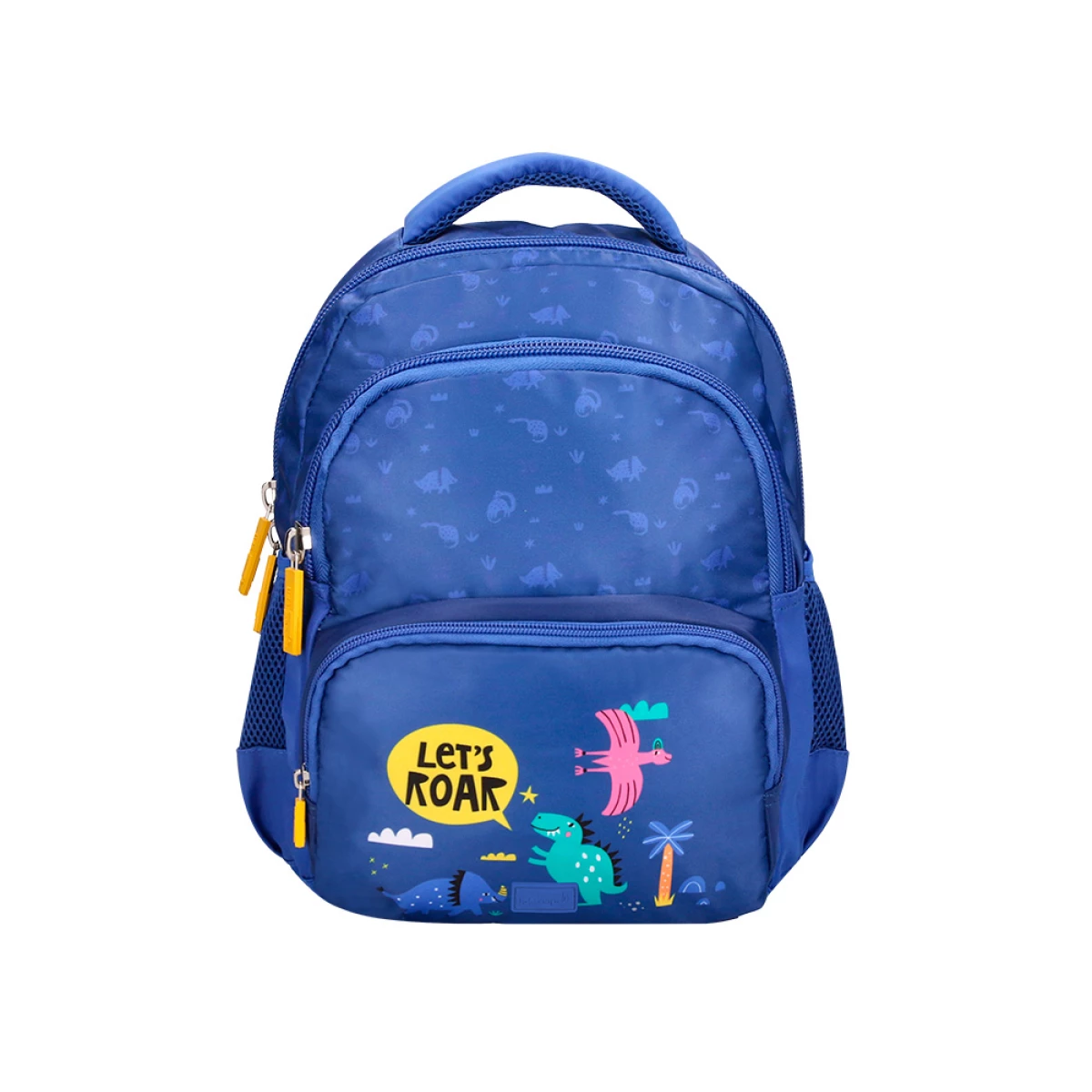 Thumbnail-Cartera escolar liderpapel moc hila multibolsillo infantil dino azul 350x110x270 mm