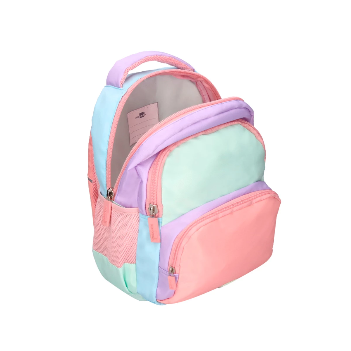 Galery – Cartera escolar liderpapel moc hila multibolsillo infantil azul rosa morado 350x110x270 mm0