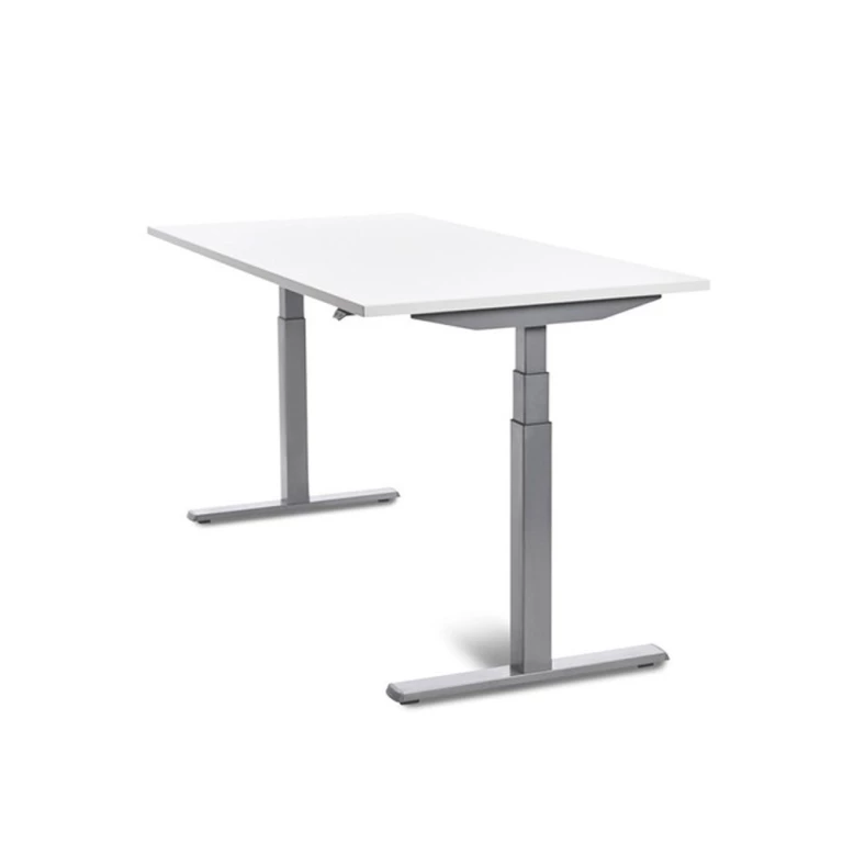 Thumbnail-Mesa rocada dupla regulavel em altura eletricamente 160×163 cm regulavel cor branco / faia