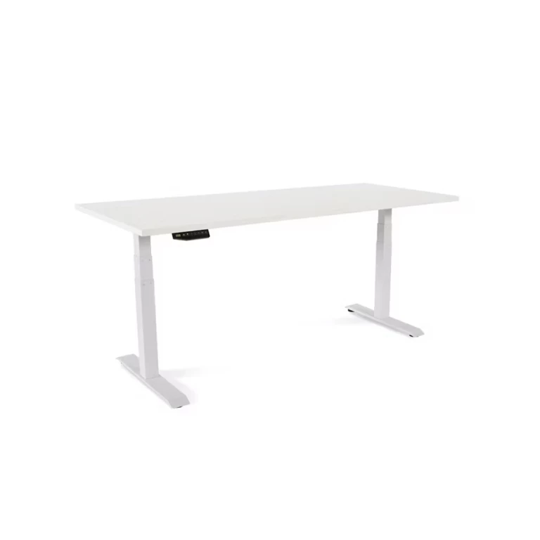 Thumbnail-Mesa rocada dupla regulavel em altura eletricamente 180×163 cm regulavel cor branco / faia
