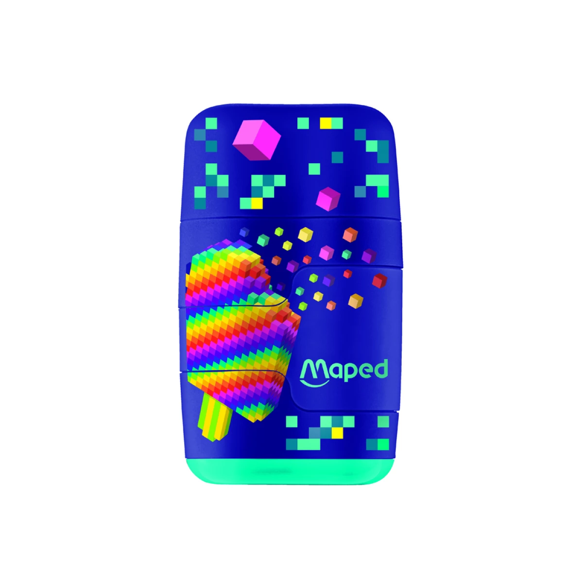 Galery – Apara lapis maped plastico connect pixel party 2 usos com borracha – 20 unidades0