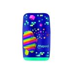 Galery – Apara lapis maped plastico connect pixel party 2 usos com borracha – 20 unidades0