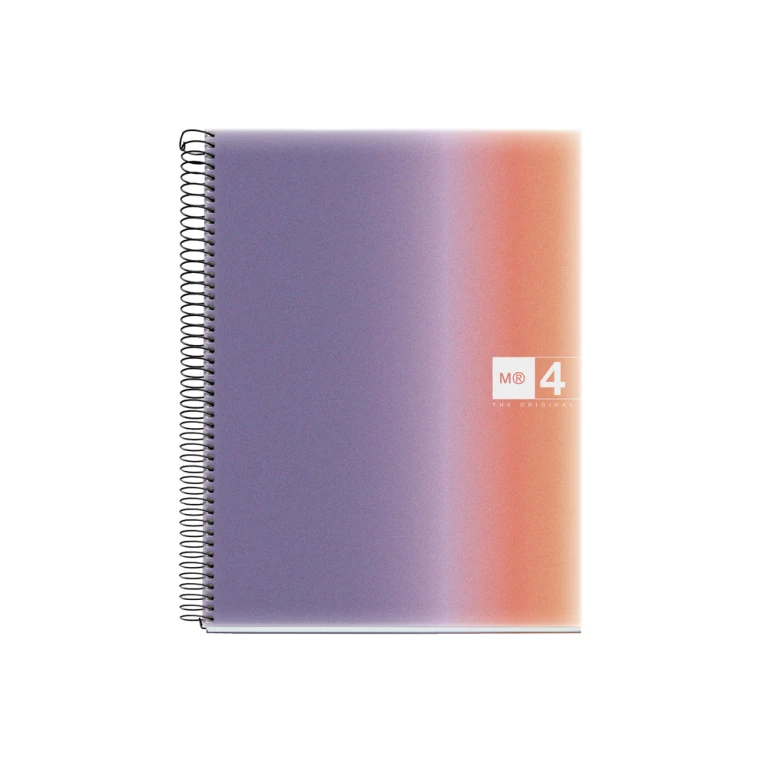 Thumbnail-Caderno espiral miquelrius din a4 120 folhas 70 gr quadricula 5 mm capa polipropileno aurora provence