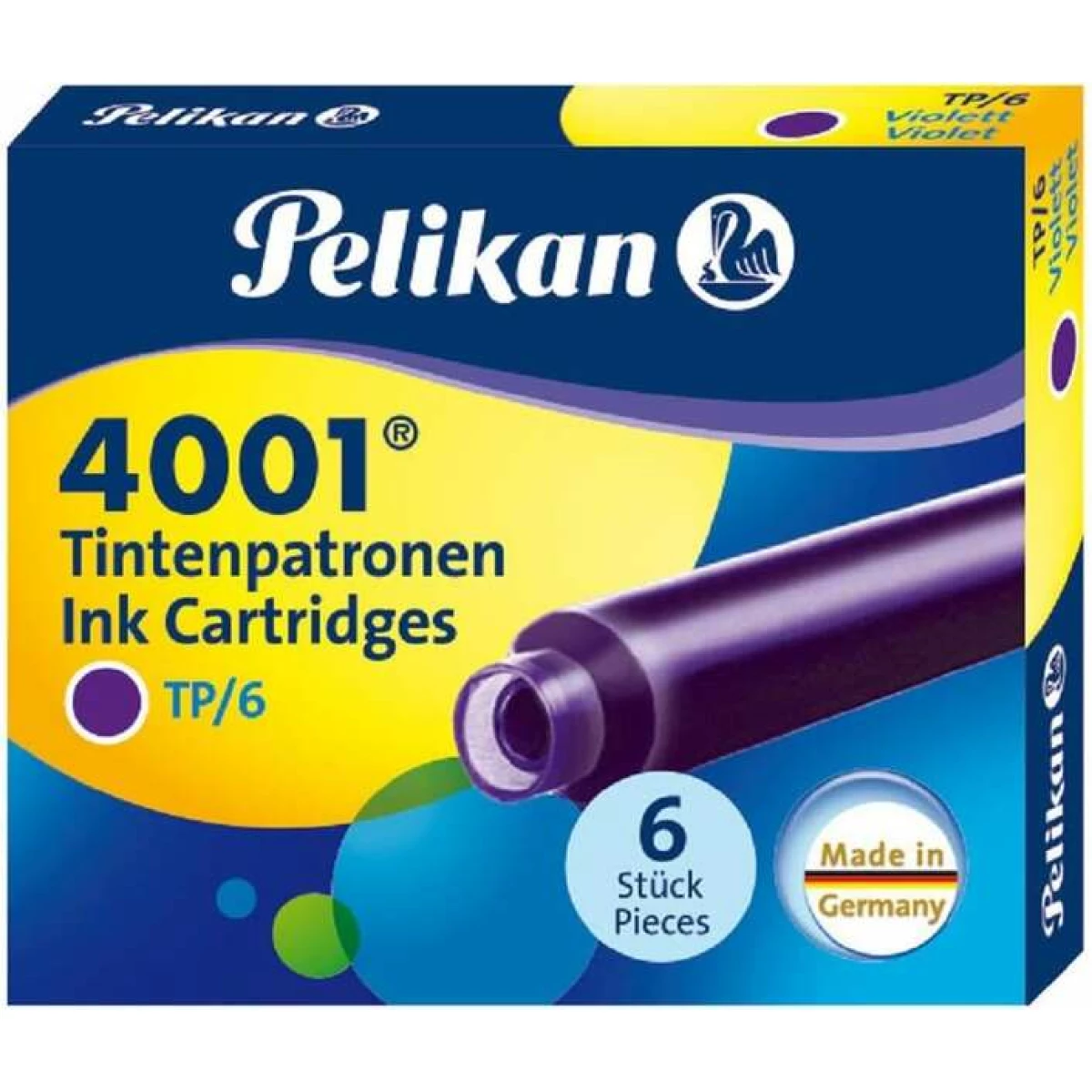 Thumbnail-Pelikan Caixa de 6 Cartuchos 4001 TP/6 – Compatível com Canetas-tinteiro Pelikan – Cor Violeta