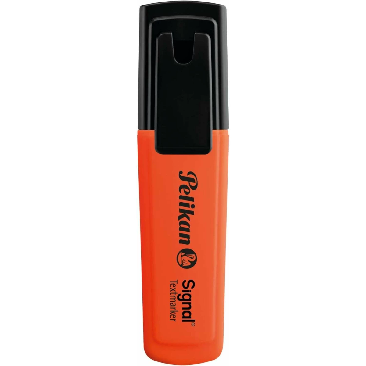 Thumbnail-Pelikan Textmarker Signal Highlighter – Ponta chanfrada de 2,0 mm – Tinta de secagem rápida – Ideal para destacar textos – Cor laranja fluorescente