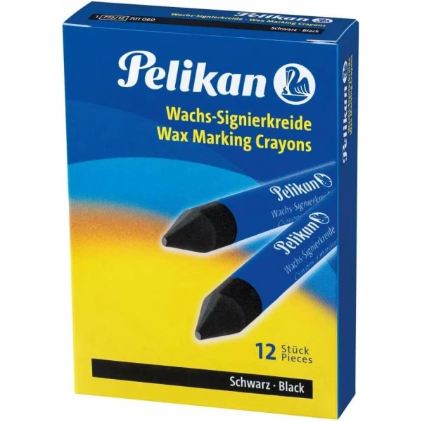 Thumbnail-Pelikan Marking Stick 772/12 – 12mm – Resistente à água – Ponta chanfrada – Secagem rápida – Cor Preto