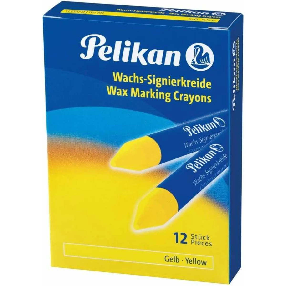 Thumbnail-Pelikan Marking Stick 772/12 – 12mm – Tinta fluorescente – Ponta chanfrada – Resistente à água – Cor amarela