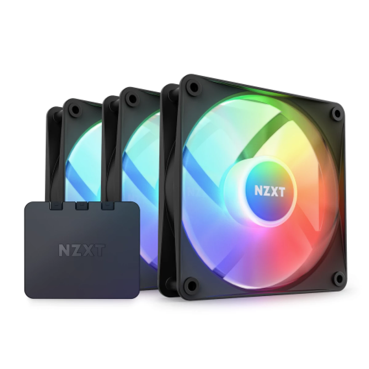 Thumbnail-NZXT F120 RGB Core Triple Pack Ventilador para gabinete de computador 12 cm Preto 3 peça(s)