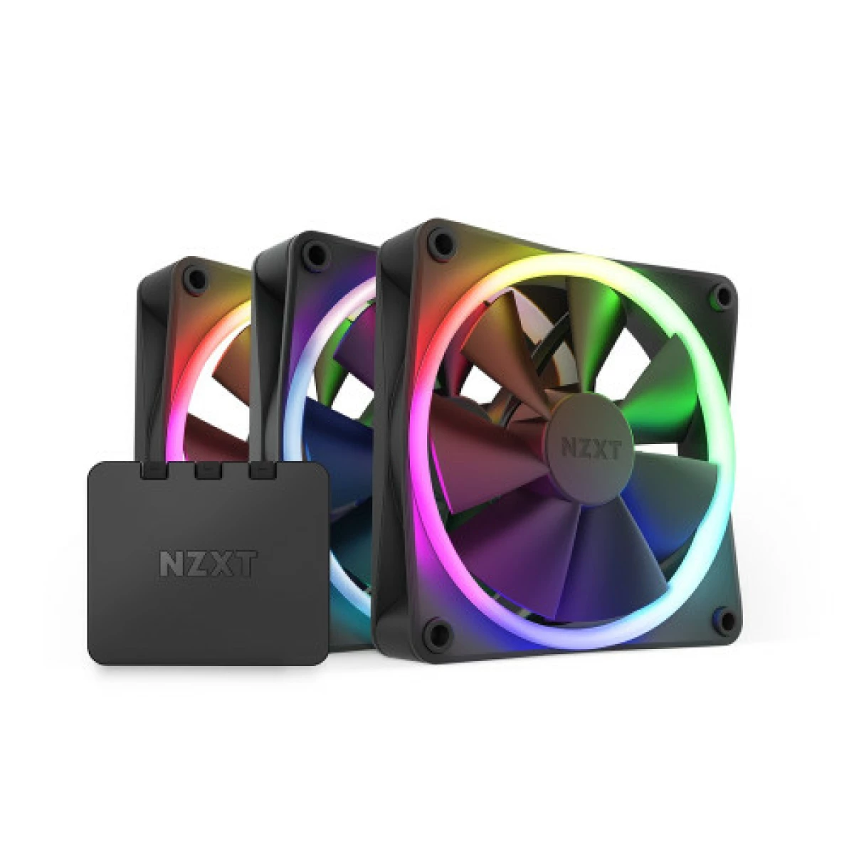 Thumbnail-NZXT F120 RGB Triple Pack Caixa de computador Ventilador 12 cm Preto 3 peça(s)