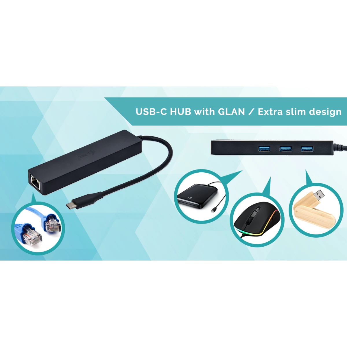 Galery – i-tec Advance C31GL3SLIM painel baía de disco Preto0