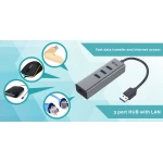 Galery – i-tec Metal U3METALG3HUB hub de interface USB 3.2 Gen 1 (3.1 Gen 1) Type-A 5000 Mbit/s Cinzento0