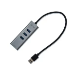 Galery – i-tec Metal U3METALG3HUB hub de interface USB 3.2 Gen 1 (3.1 Gen 1) Type-A 5000 Mbit/s Cinzento0