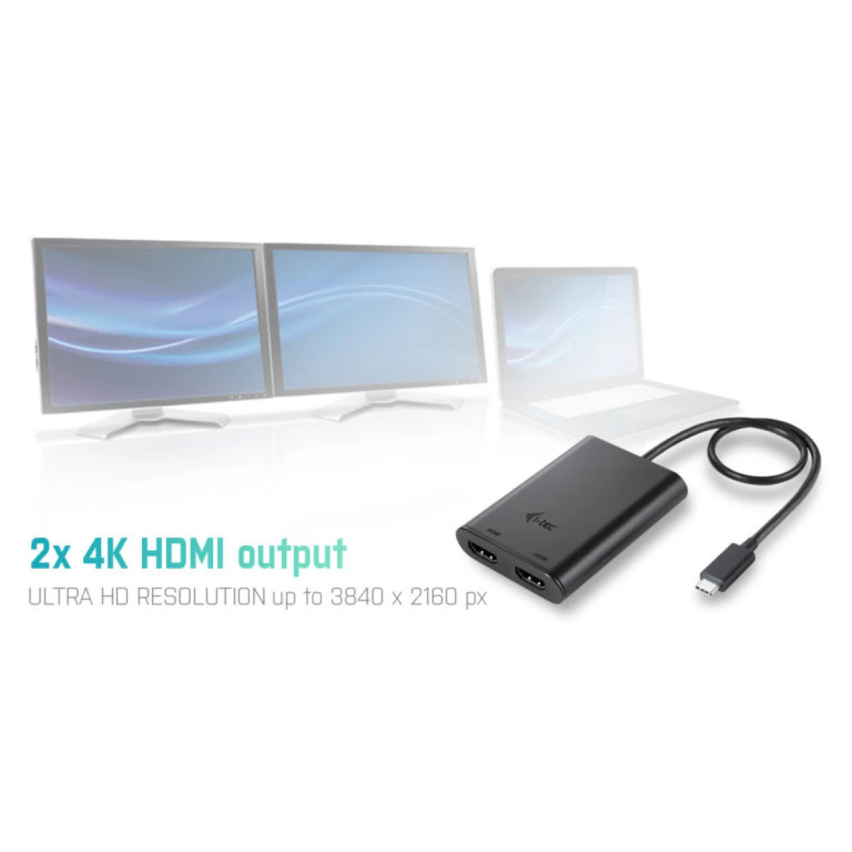 Galery – i-tec C31DUAL4KHDMI adaptador gráfico USB 3840 x 2160 pixels Preto0