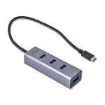 Galery – i-tec Metal C31HUBMETAL403 hub de interface USB 3.2 Gen 1 (3.1 Gen 1) Type-C 5000 Mbit/s Cinzento0