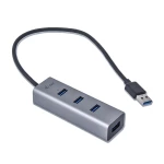 Thumbnail-i-tec Metal U3HUBMETAL403 hub de interface USB 3.2 Gen 1 (3.1 Gen 1) Type-A 5000 Mbit/s Cinzento