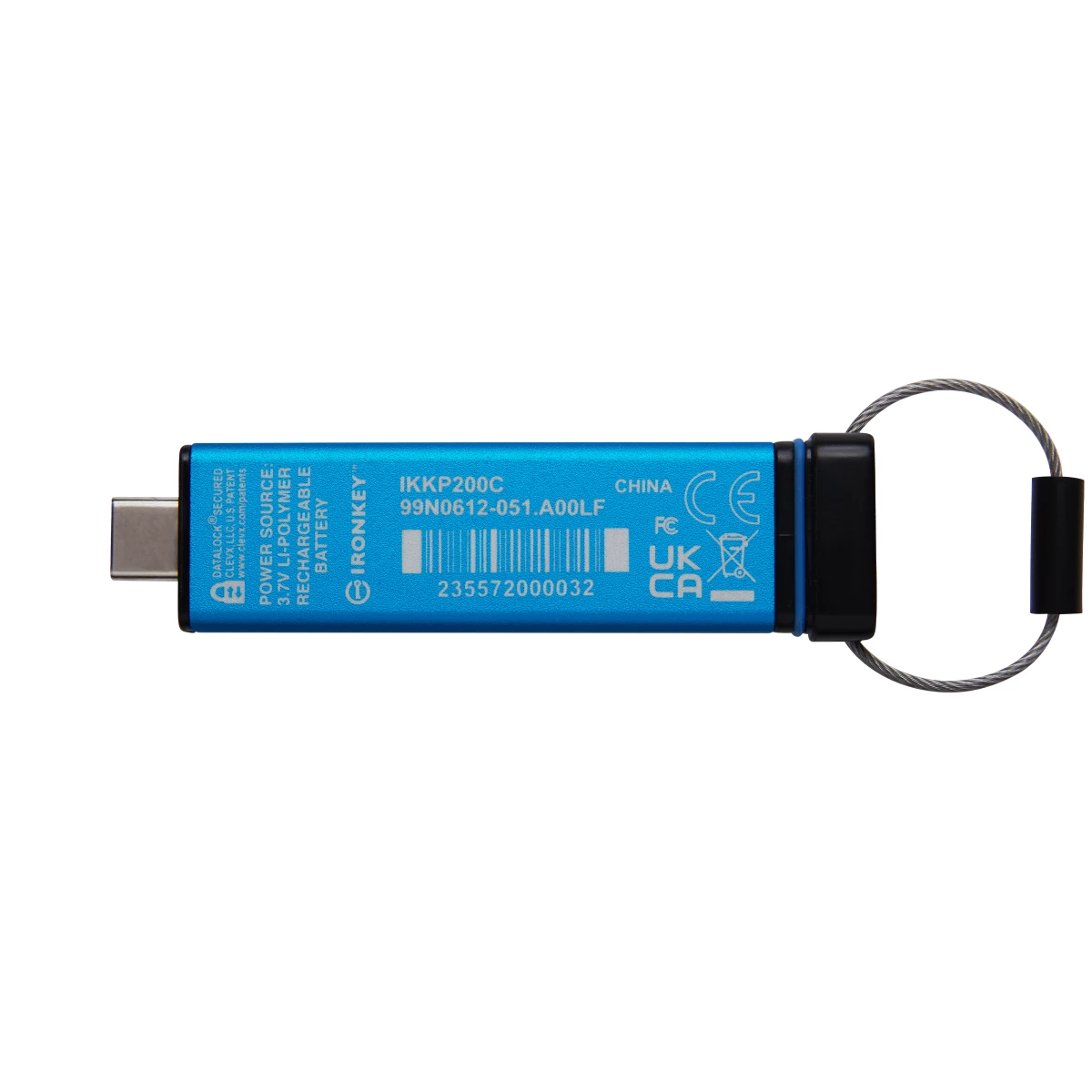 Galery – Kingston Technology IronKey Keypad 200 unidade de memória USB 32 GB USB Type-C 3.2 Gen 1 (3.1 Gen 1) Azul0