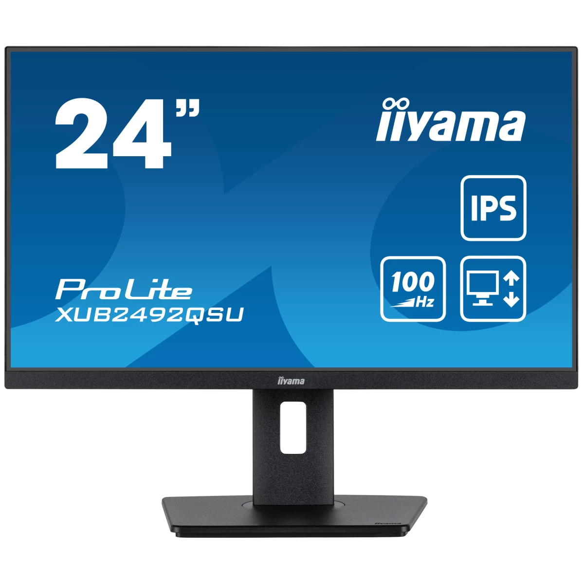 Thumbnail-iiyama ProLite XUB2492QSU-B1 monitor de ecrã 60,5 cm (23.8″) 2560 x 1440 pixels Wide Quad HD LED Preto