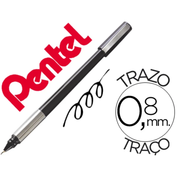 Thumbnail-Roller pentel bk708 preto – 12 unidades