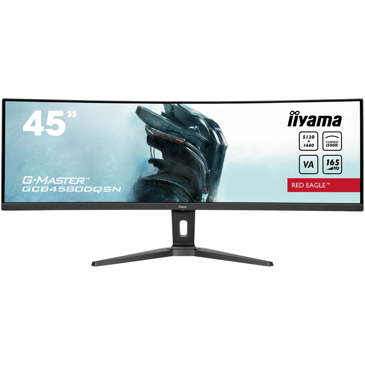 Thumbnail-iiyama G-MASTER RED EAGLE CURVED monitor de ecrã 114,3 cm (45″) 5120 x 1440 pixels Dual QHD LED Preto