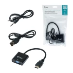 Galery – i-tec HDMI2VGAADA adaptador de cabo de vídeo 0,15 m HDMI VGA Preto0