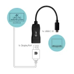 Galery – i-tec C31DP60HZP adaptador de cabo de vídeo 0,15 m USB-C 3.1 DisplayPort Preto0