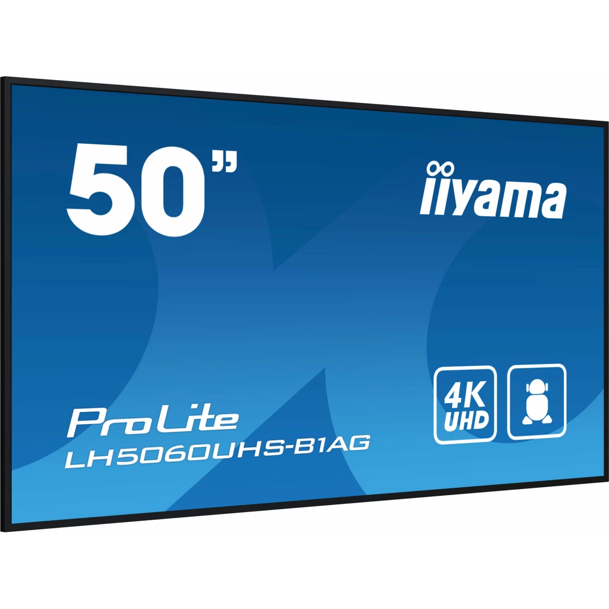 Galery – iiyama LH5060UHS-B1AG ecrã de sinalização Quadro digital 125,7 cm (49.5″) LED Wi-Fi 500 cd/m² 4K Ultra HD Preto Processador built-in Android 11 24/70