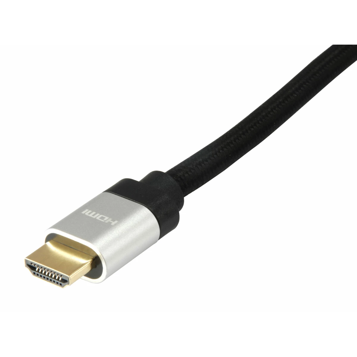 Galery – Equip 119383 cabo HDMI 5 m HDMI Type A (Standard) Preto, Prateado0