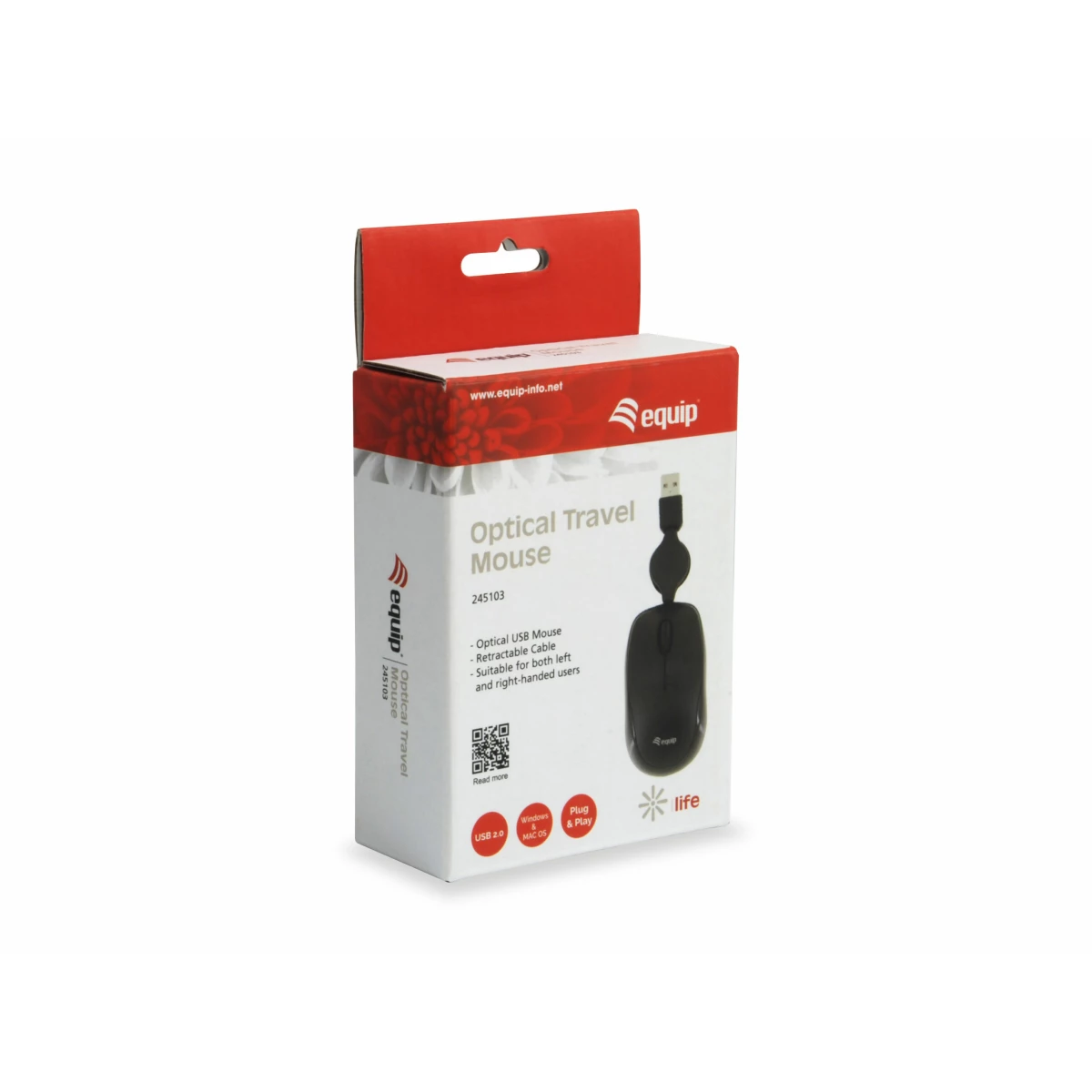 Galery – Equip 245103 rato Ambidestro USB Type-A Ótico 1000 DPI0