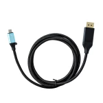 Galery – i-tec C31CBLDP60HZ2M adaptador de cabo de vídeo 2 m USB Type-C DisplayPort Preto0