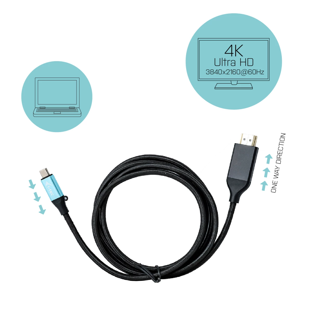 Galery – i-tec C31CBLHDMI60HZ2M adaptador de cabo de vídeo 2 m USB Type-C HDMI Preto0