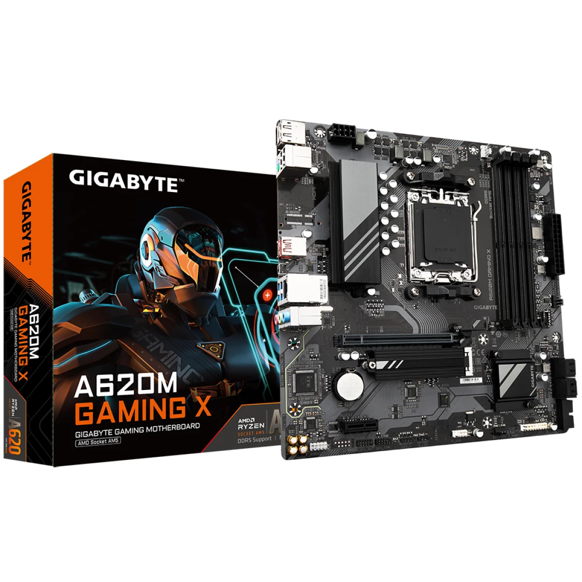 Thumbnail-Gigabyte A620M GAMING X motherboard AMD A620 Ranhura AM5 micro ATX