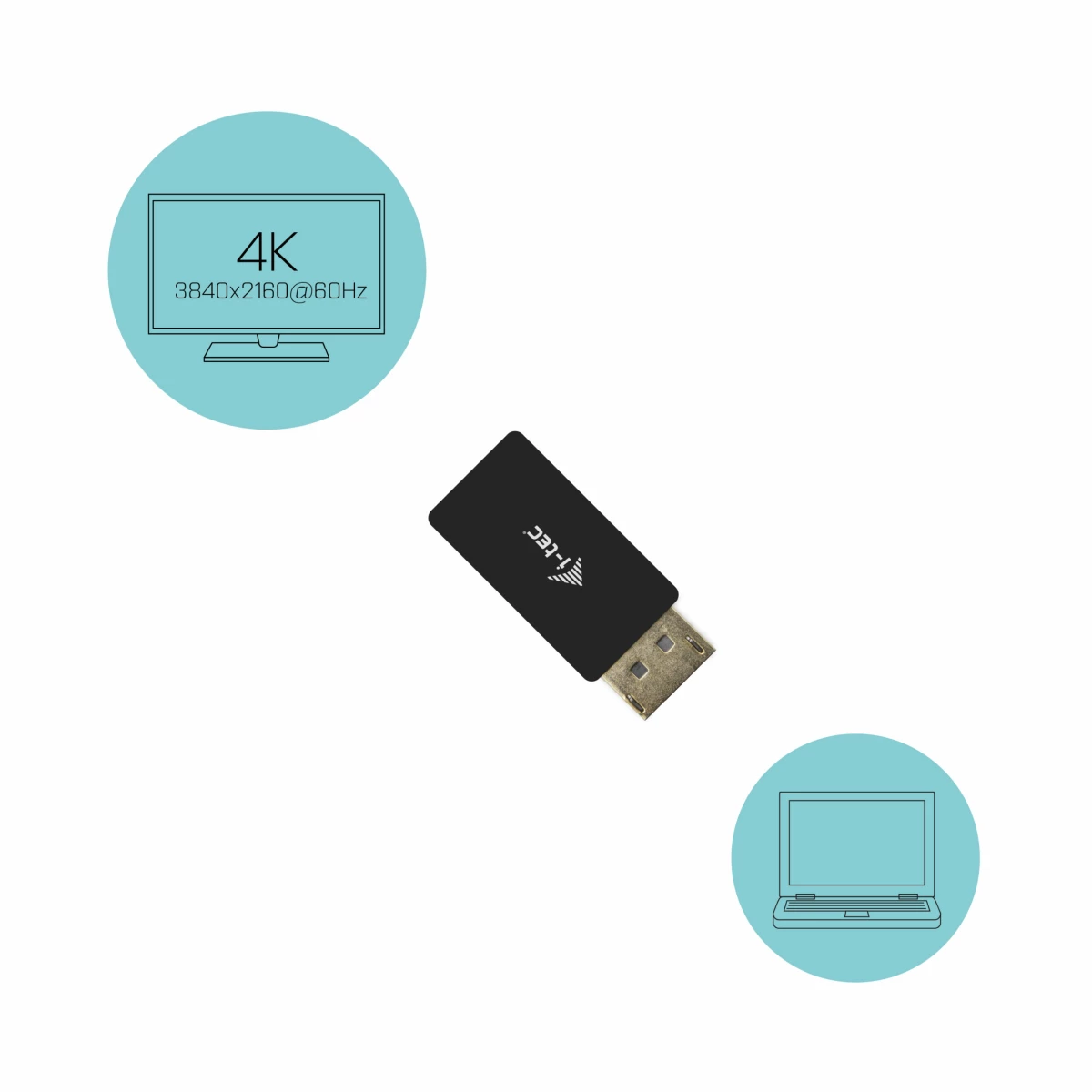 Galery – i-tec DP2HDMI4K60HZ adaptador para cabos DisplayPort HDMI Preto0