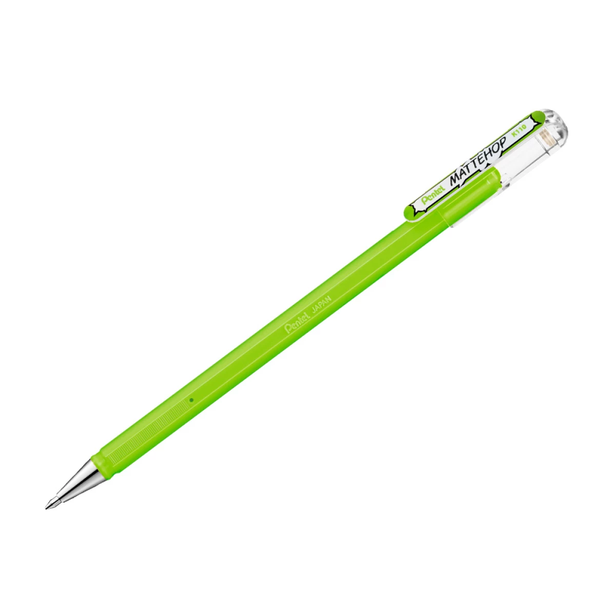 Galery – Roller gel pentel k110 mattehop cor verde amarelo ponta de 1 mm – 12 unidades0