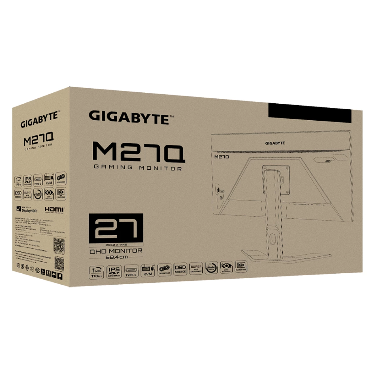 Galery – Gigabyte M27Q LED display 68,6 cm (27″) 2560 x 1440 pixels Quad HD Preto0