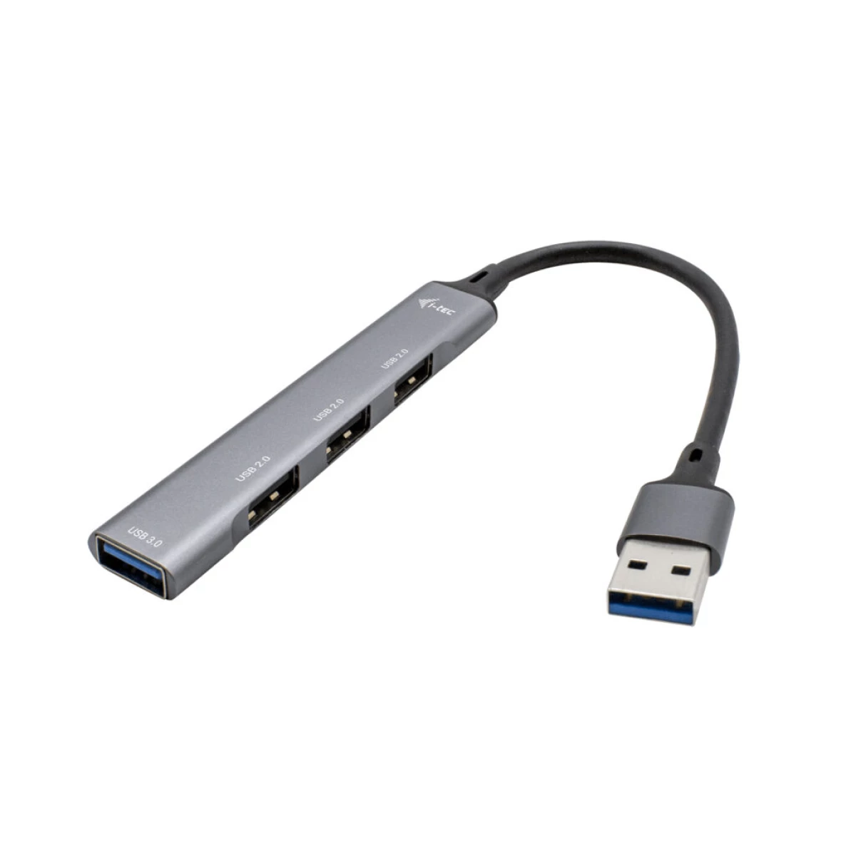 Galery – i-tec Metal U3HUBMETALMINI4 hub de interface USB 3.2 Gen 1 (3.1 Gen 1) Type-A Metálico0