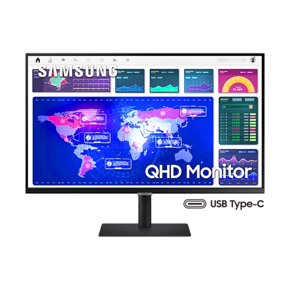 Galery – Samsung LS32A600UU monitor de ecrã 81,3 cm (32″) 2560 x 1440 pixels Quad HD LED Preto0