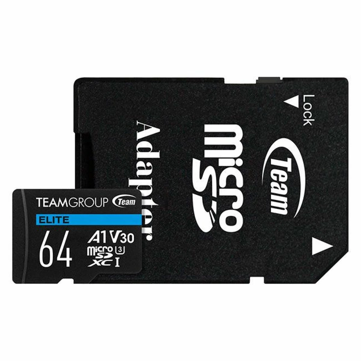 Thumbnail-Micro SD Team Group 64GB ELITE UHS-I U3 V30 A1 c/adap.100R/50W