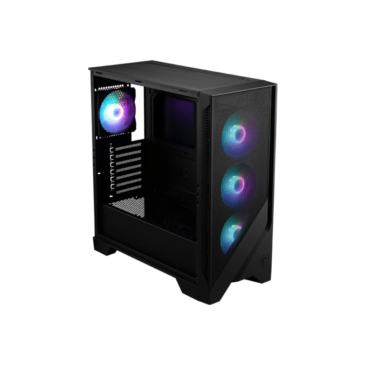 Galery – MSI MAG FORGE 320R AIRFLOW caixa para computador Micro Tower Preto, Transparente0