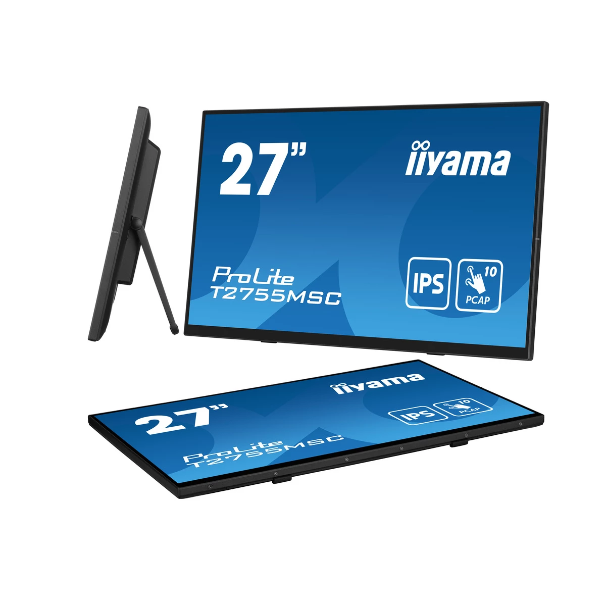 Galery – iiyama ProLite T2755MSC-B1 monitor de ecrã 68,6 cm (27″) 1920 x 1080 pixels Full HD LED Ecrã táctil Tampo de mesa Preto0