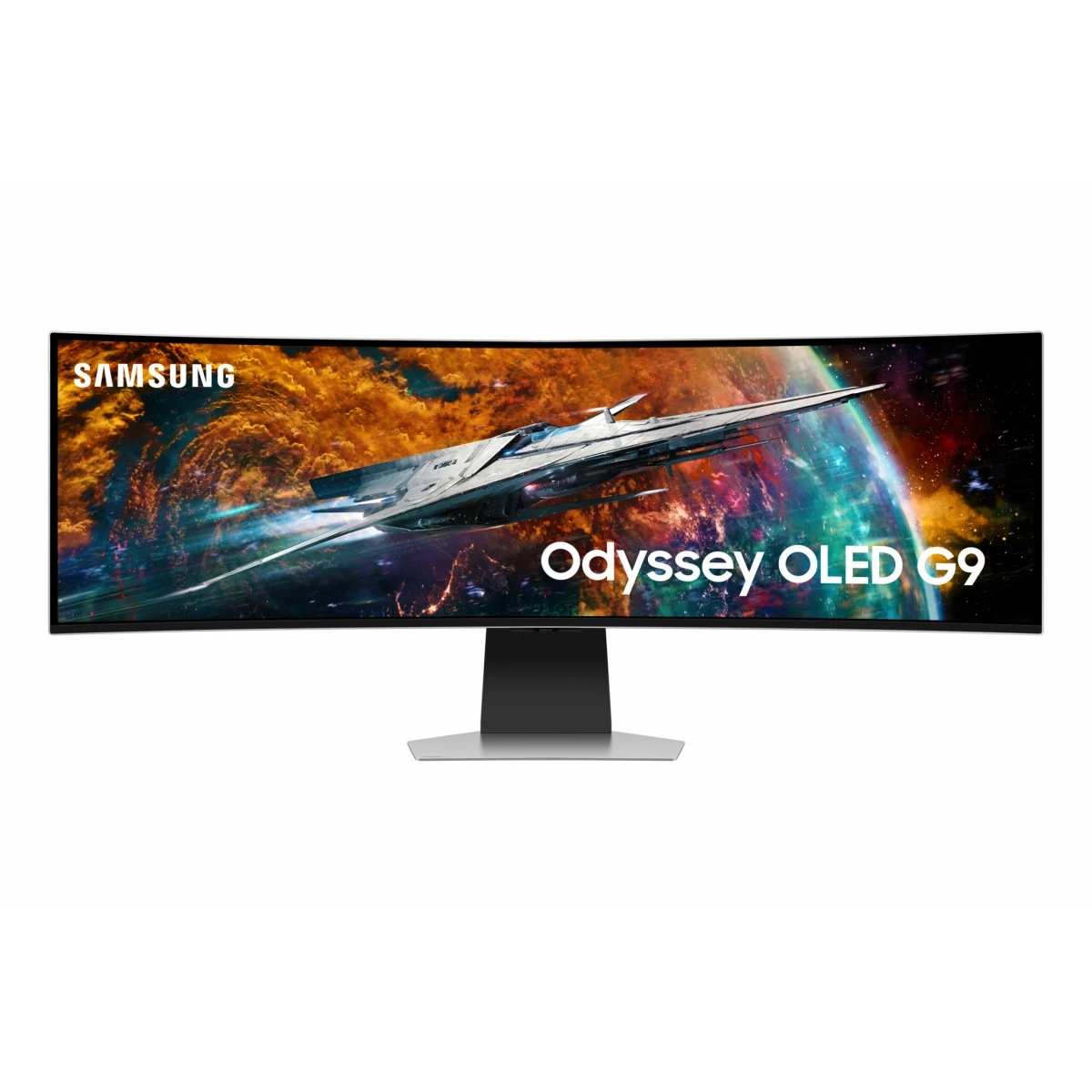 Thumbnail-Samsung Odyssey G9 G95SC LED display 124,5 cm (49″) 5120 x 1440 pixels Dual QHD OLED Prateado