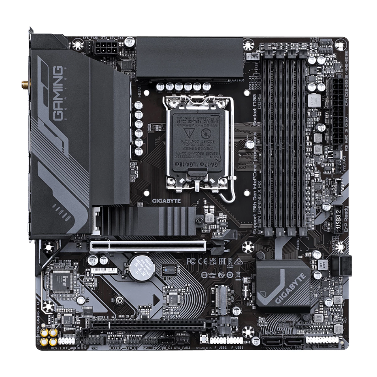 Galery – Gigabyte B760M Gaming X AX Intel B760 Express LGA 1700 micro ATX0