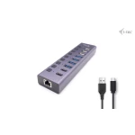 Galery – i-tec CACHARGEHUB9LAN hub de interface USB 2.0 Type-C 5000 Mbit/s Cinzento0