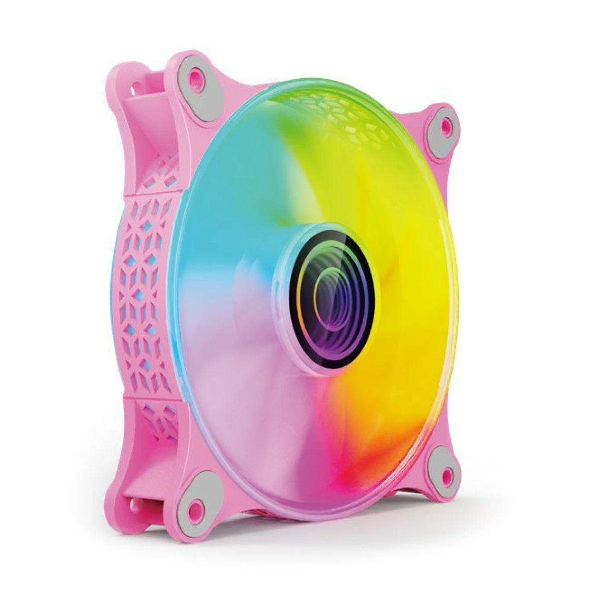 Thumbnail-Ventoinha MARS GAMING MF-3D 12CM FAN, INFINITE MIRROR ARGB, 12CM PWM FAN, TOTAL CONNECTION, PINK