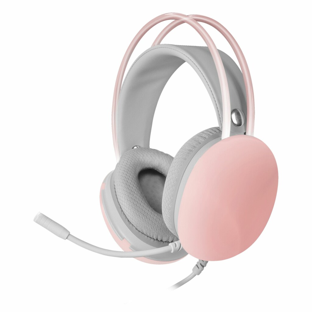 Thumbnail-Headphones + Mic MARS GAMING MH-GLOW FULL CHROMA 360, ULTRA-LIGHT, PC/PS4/PS5/XBOX, PINK