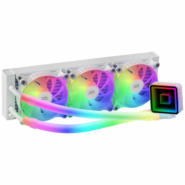 Thumbnail-Watercooling MARS GAMING ML-ULTRA360W AIO, FULL ARGB, ARGB TUBES, WHITE