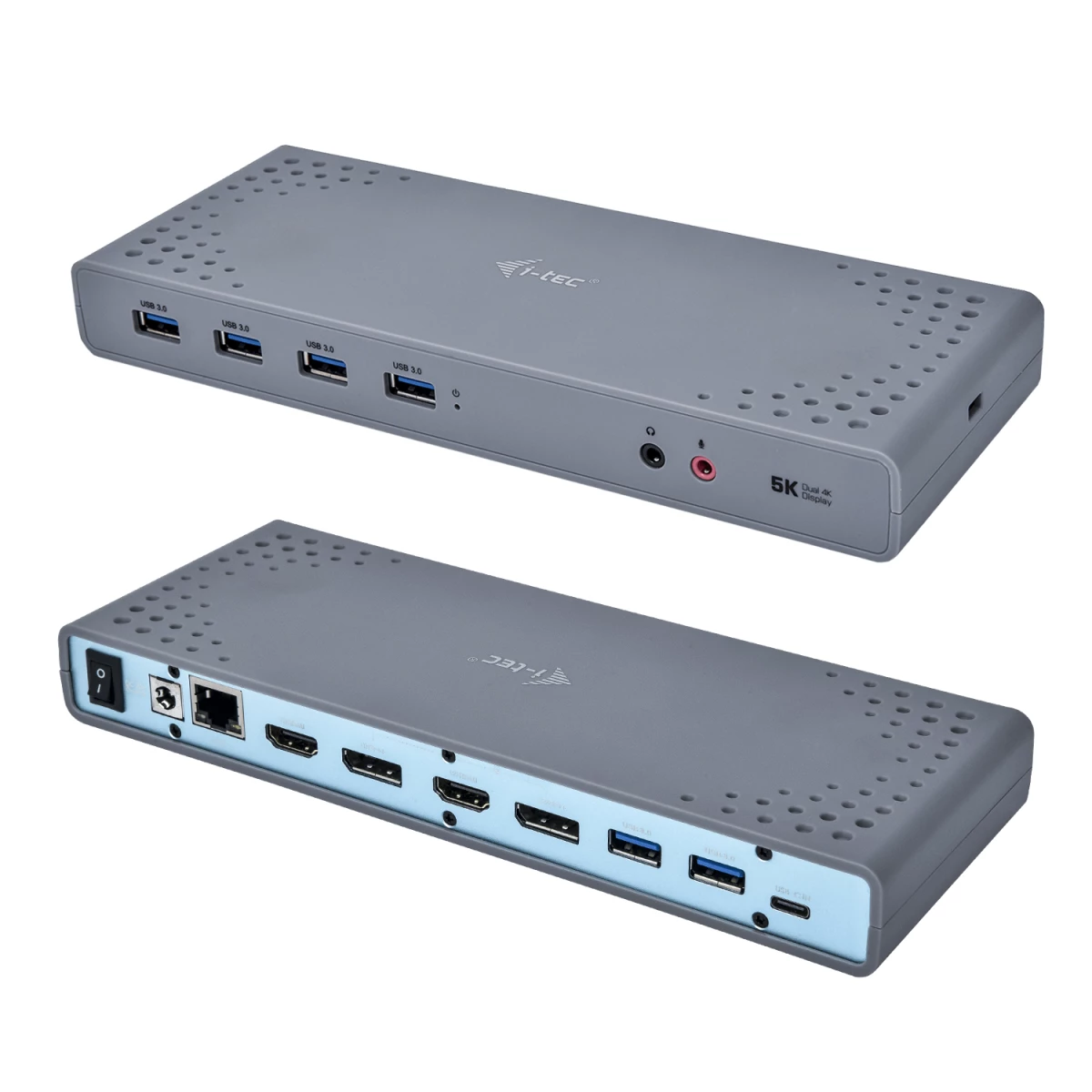 Galery – i-tec CADUAL4KDOCK base & duplicador de portas Com fios USB 3.2 Gen 1 (3.1 Gen 1) Type-C Preto, Turquesa0