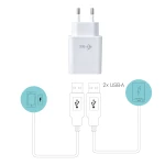 Galery – i-tec CHARGER2A4W carregador de dispositivos móveis Telemóvel Branco AC Interior0